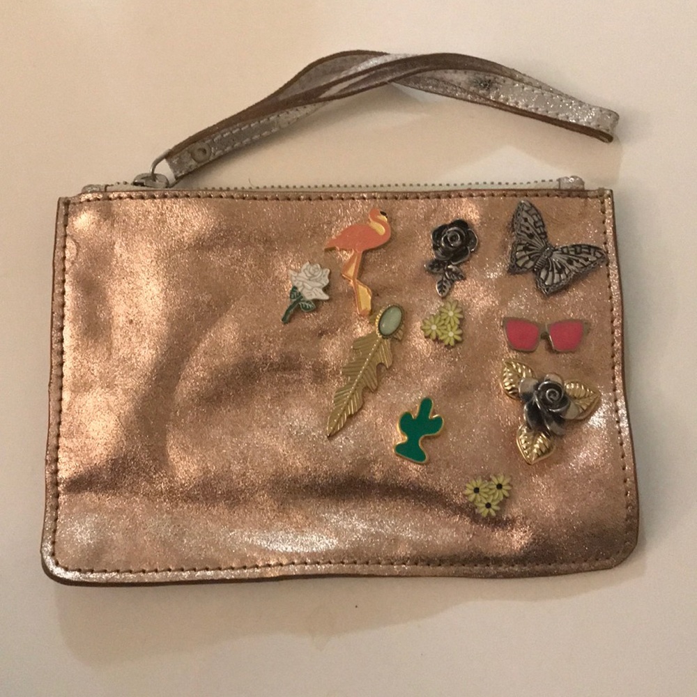 Free people metallic pouch